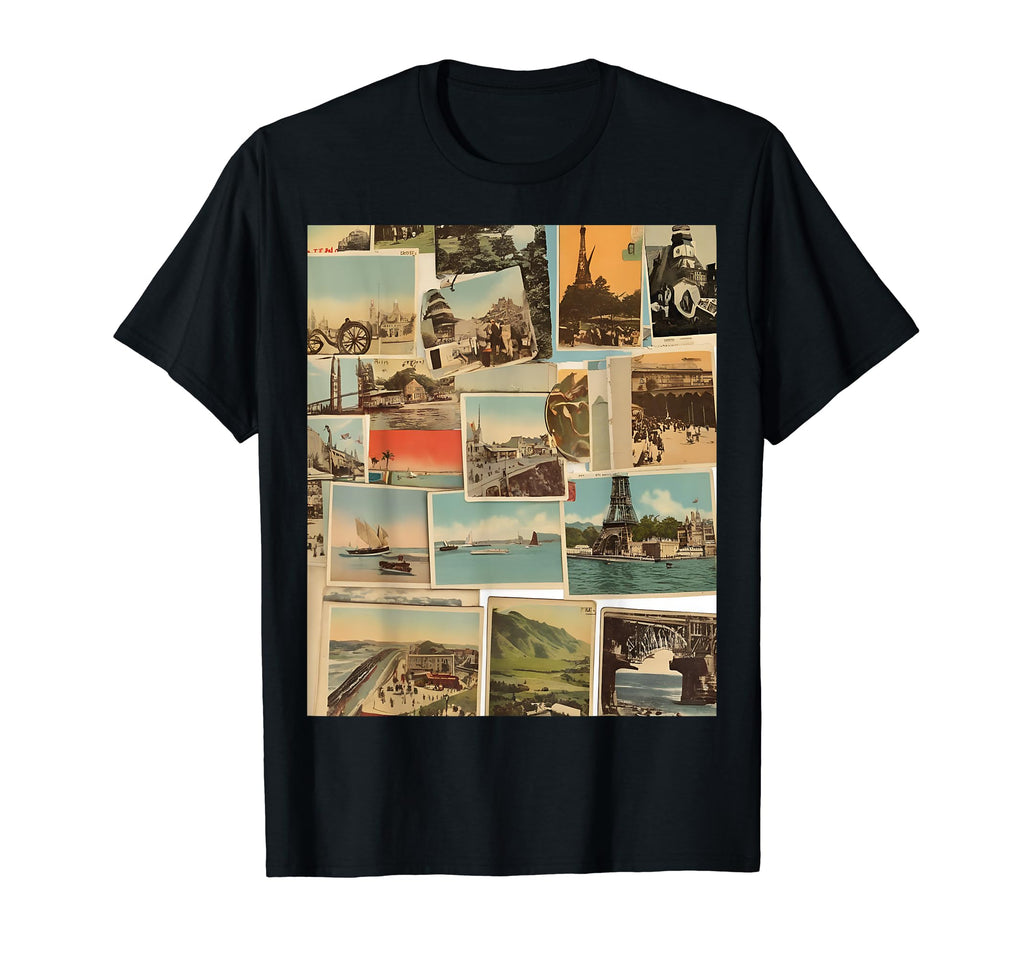 Travel Postcards Collection T-Shirt - Minimalist Print Unisex - T-Shirt, Sweatshirt, Hoodie