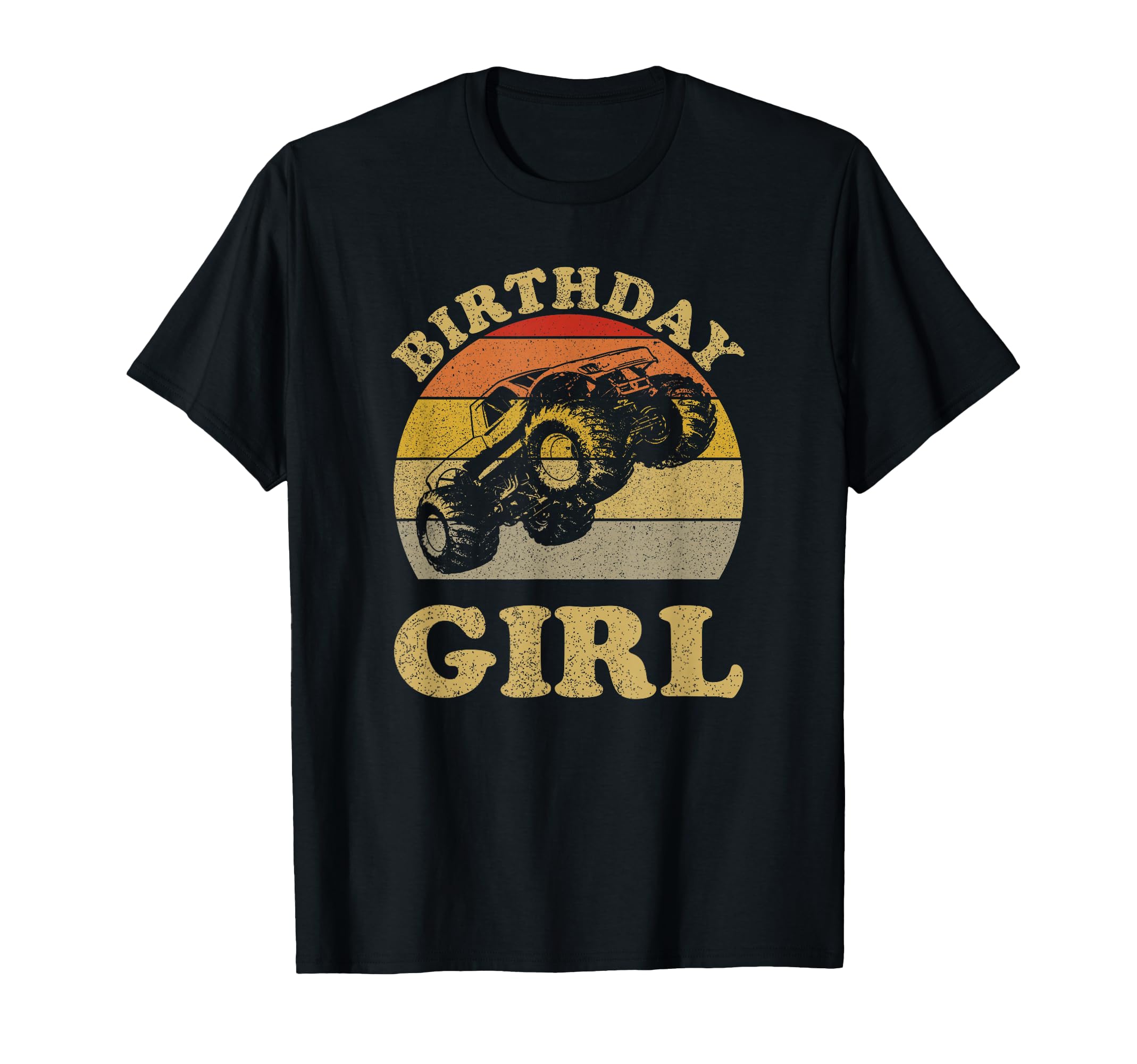 Monster Truck Birthday Sunset T-Shirt - Graphic Print Men Women - T-Shirt, Sweatshirt, Hoodie