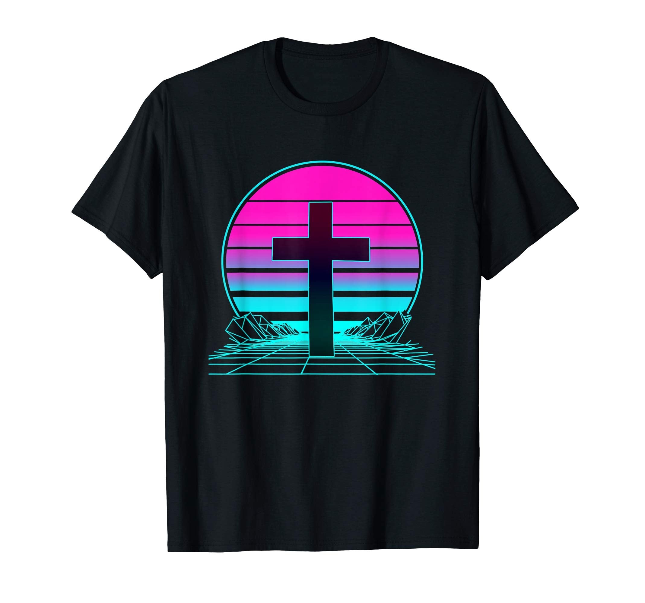 Sunset Cross Faith T-Shirt - Custom Art Print Unisex - T-Shirt, Sweatshirt, Hoodie