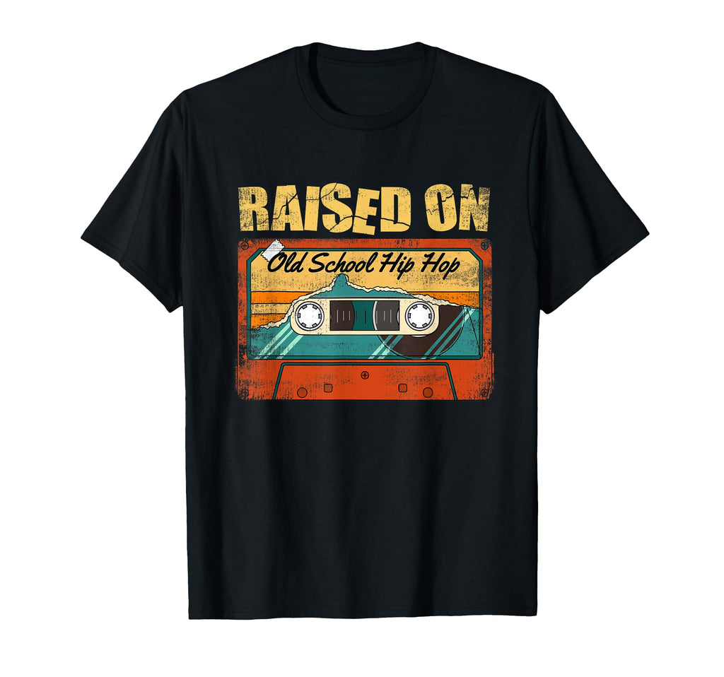 Raised Old School Hip Hop 80S 90S T-Shirt - Aesthetic Graphic for Adults - T-Shirt, Sweatshirt, Hoodie