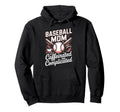 Baseball Mom Caffeinated And Hoodie - Custom Art Print Men Women - T-Shirt, Sweatshirt, Hoodie