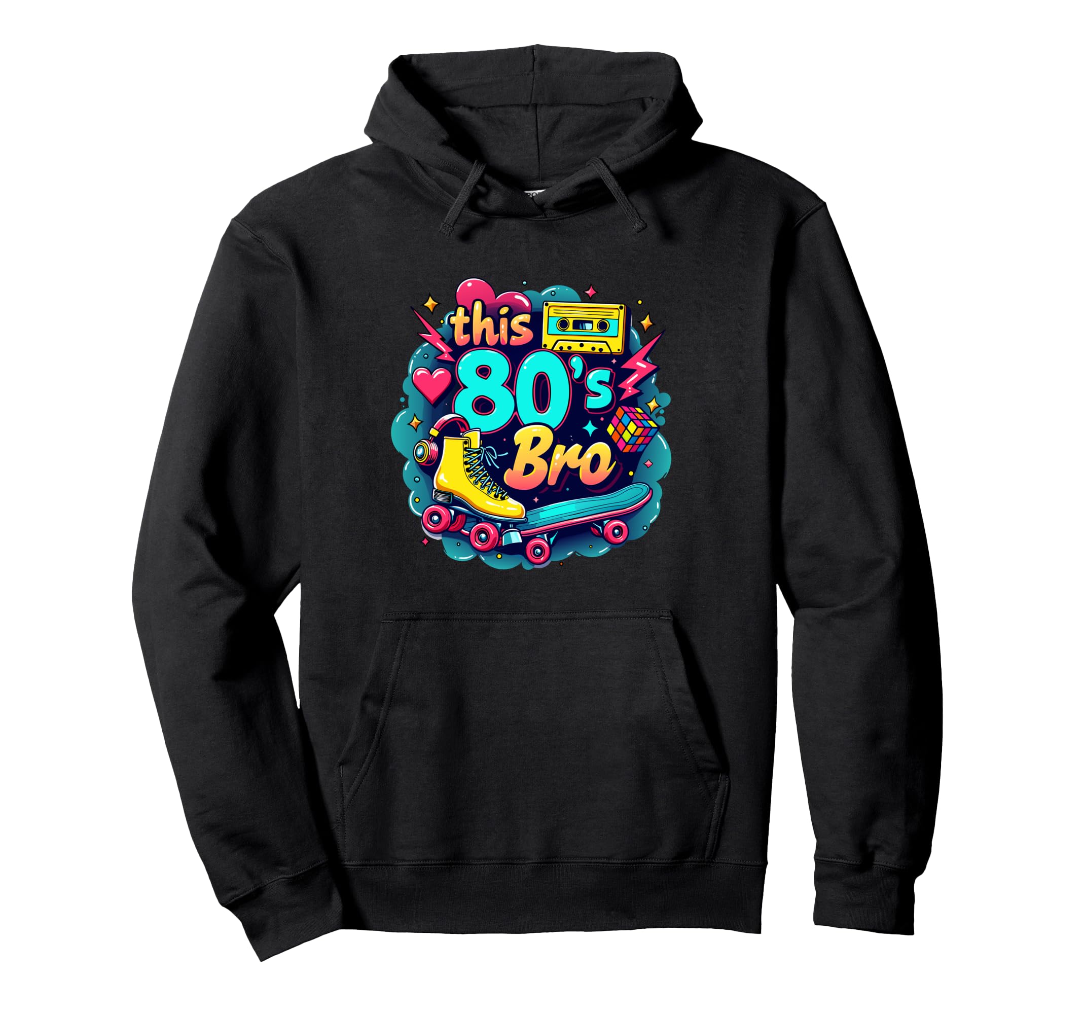 80S Bro Cassette Roller Skate Funny 80S Hoodie - Unique Graphic for Adults - T-Shirt, Sweatshirt, Hoodie