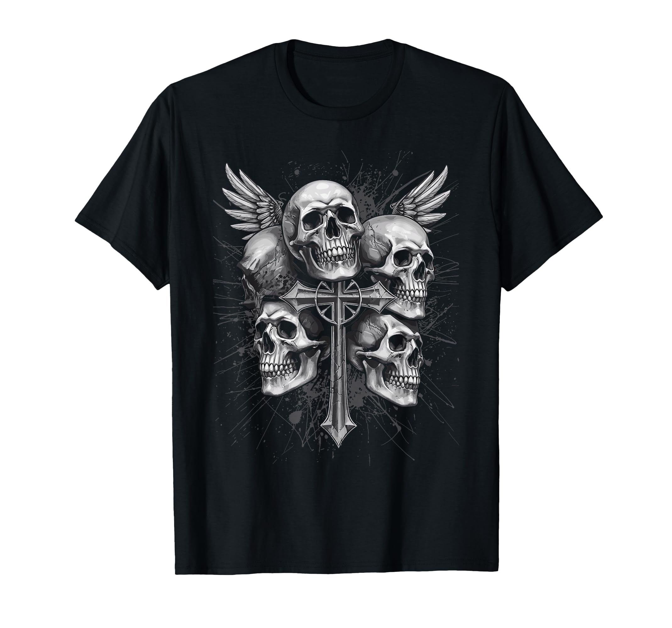 Y2K Grunge Aesthetic Alt Goth Skull T-Shirt - Minimalist Print Unisex - T-Shirt, Sweatshirt, Hoodie