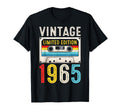 1965 Birthday Cassette Tape 1965 T-Shirt - Minimalist Print Men Women - T-Shirt, Sweatshirt, Hoodie