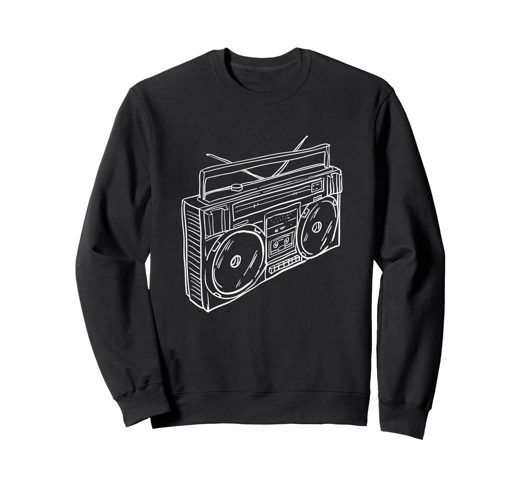 80S 90S Old School Music Hip Hop Sweatshirt - Trendy Graphic Men Women - T-Shirt, Sweatshirt, Hoodie
