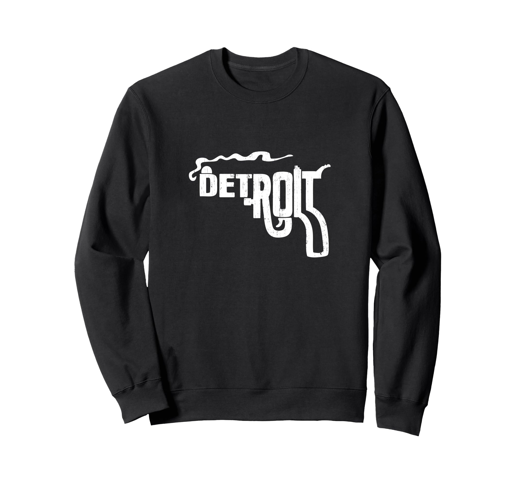 Detroit Smoking Gun Sweatshirt - Casual Everyday Wear Men Women - T-Shirt, Sweatshirt, Hoodie
