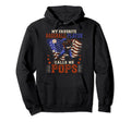 My Favorite Baseball Player Calls Me Pops Hoodie - Minimalist Print Unisex - T-Shirt, Sweatshirt, Hoodie