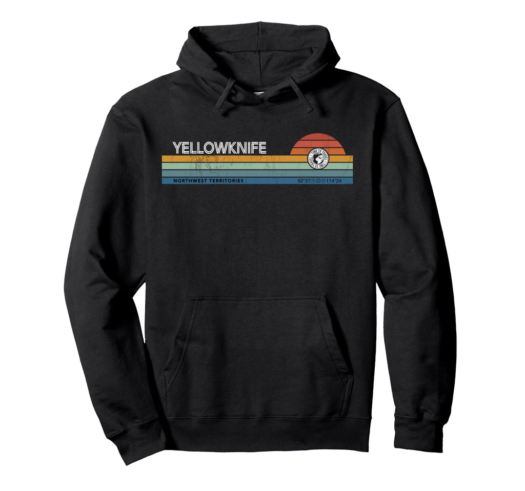 Yellowknife Northwest Territories Canada Hoodie - Graphic Print Unisex - T-Shirt, Sweatshirt, Hoodie
