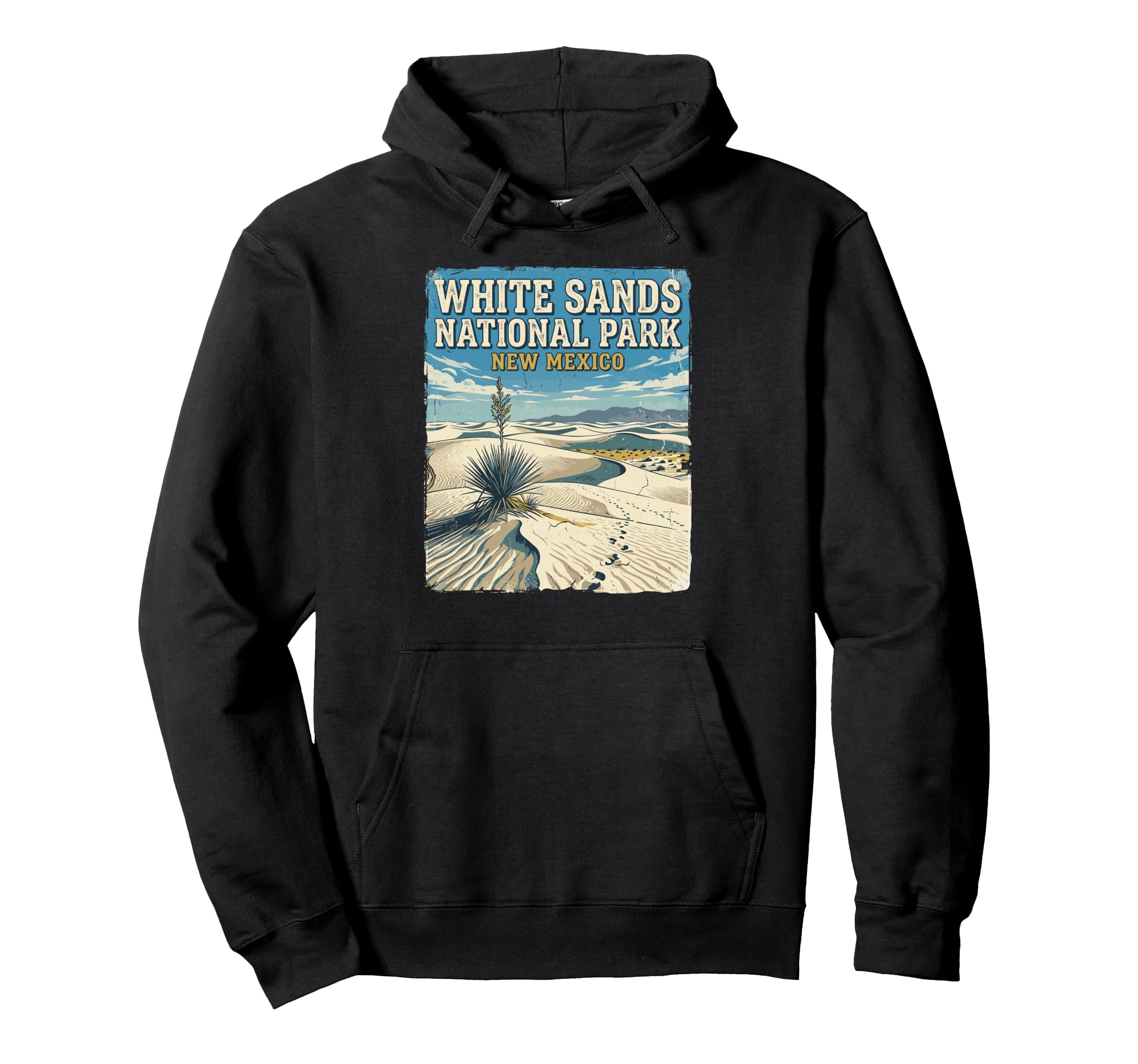 White Sands National Park New Mexico Hoodie - Fun Novelty Design Unisex - T-Shirt, Sweatshirt, Hoodie