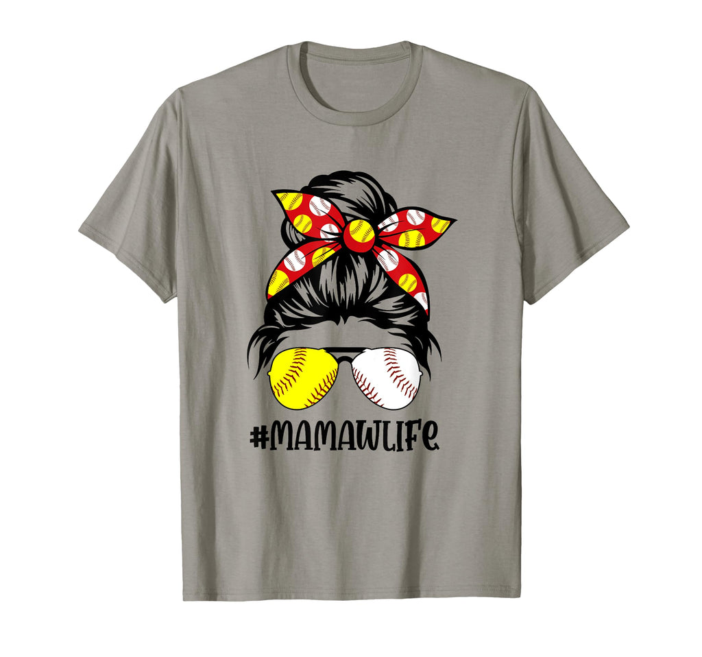 Mamaw Life Baseball Softball Mothers T-Shirt - Graphic Print for Adults - T-Shirt, Sweatshirt, Hoodie