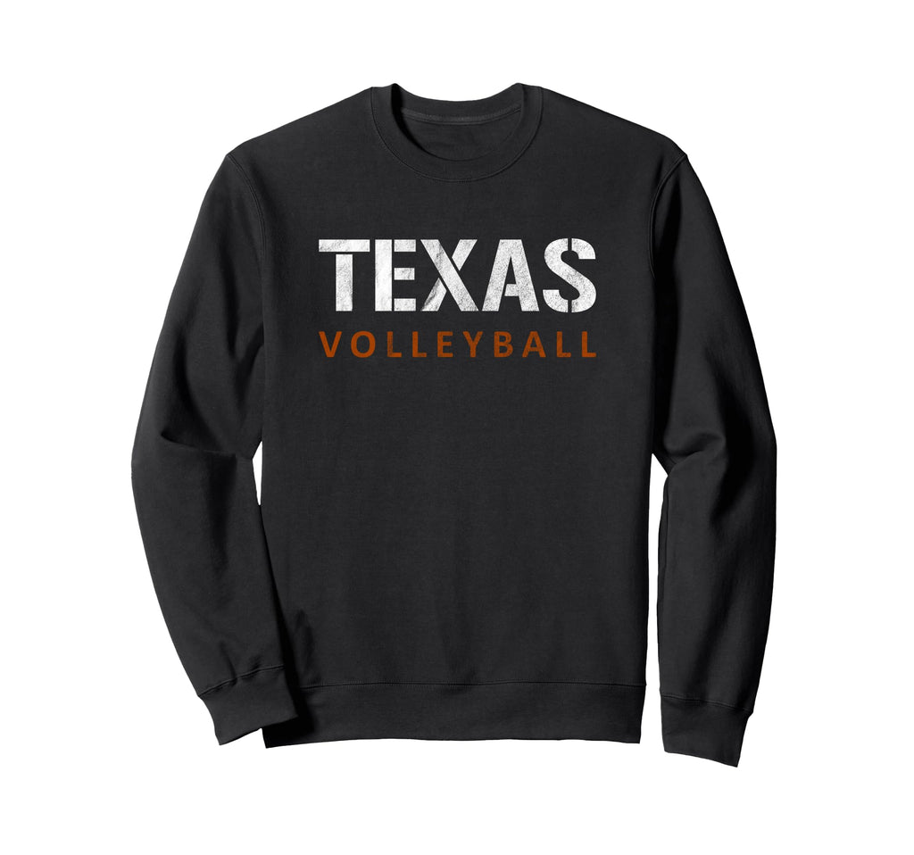 Texas Volleyball Distressed Sweatshirt - Unique Graphic Unisex - T-Shirt, Sweatshirt, Hoodie
