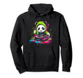 Kawaii Panda Dj Japanese Edm Y2K Hoodie - Minimalist Print Men Women - T-Shirt, Sweatshirt, Hoodie