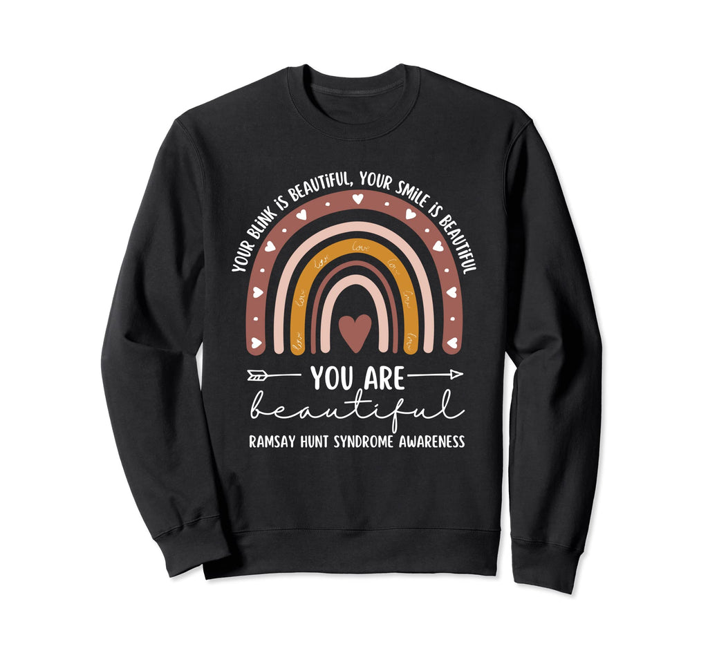 Ramsay Hunt Syndrome Awareness Sweatshirt - Casual Everyday Wear Men Women - T-Shirt, Sweatshirt, Hoodie