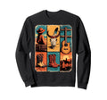 Bull Skull Boho Boot Western Sweatshirt - Fun Novelty Design Unisex - T-Shirt, Sweatshirt, Hoodie