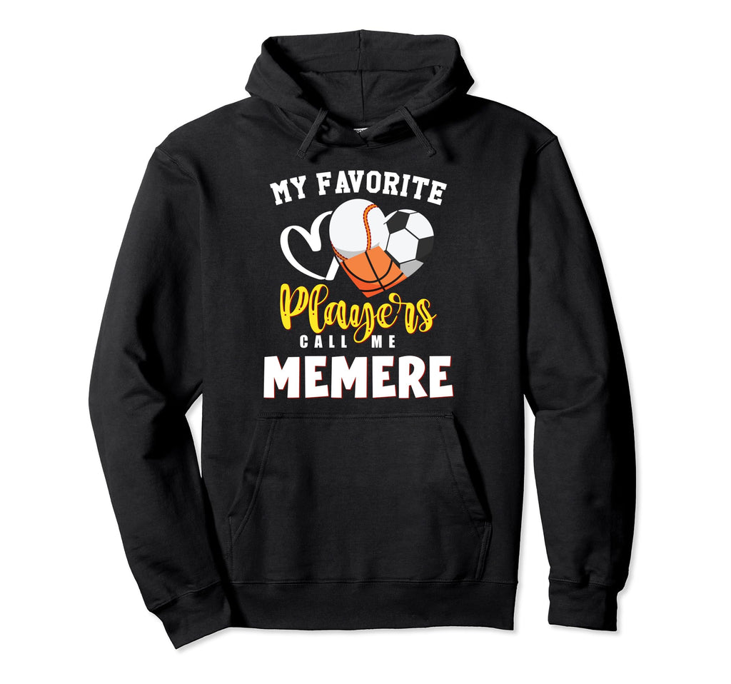 Memere My Favorite Baseball Soccer Hoodie - Novelty Apparel Men Women - T-Shirt, Sweatshirt, Hoodie
