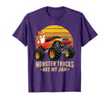 Fox Monster Truck Are My Jam Sunset T-Shirt - Custom Art Print for Adults - T-Shirt, Sweatshirt, Hoodie