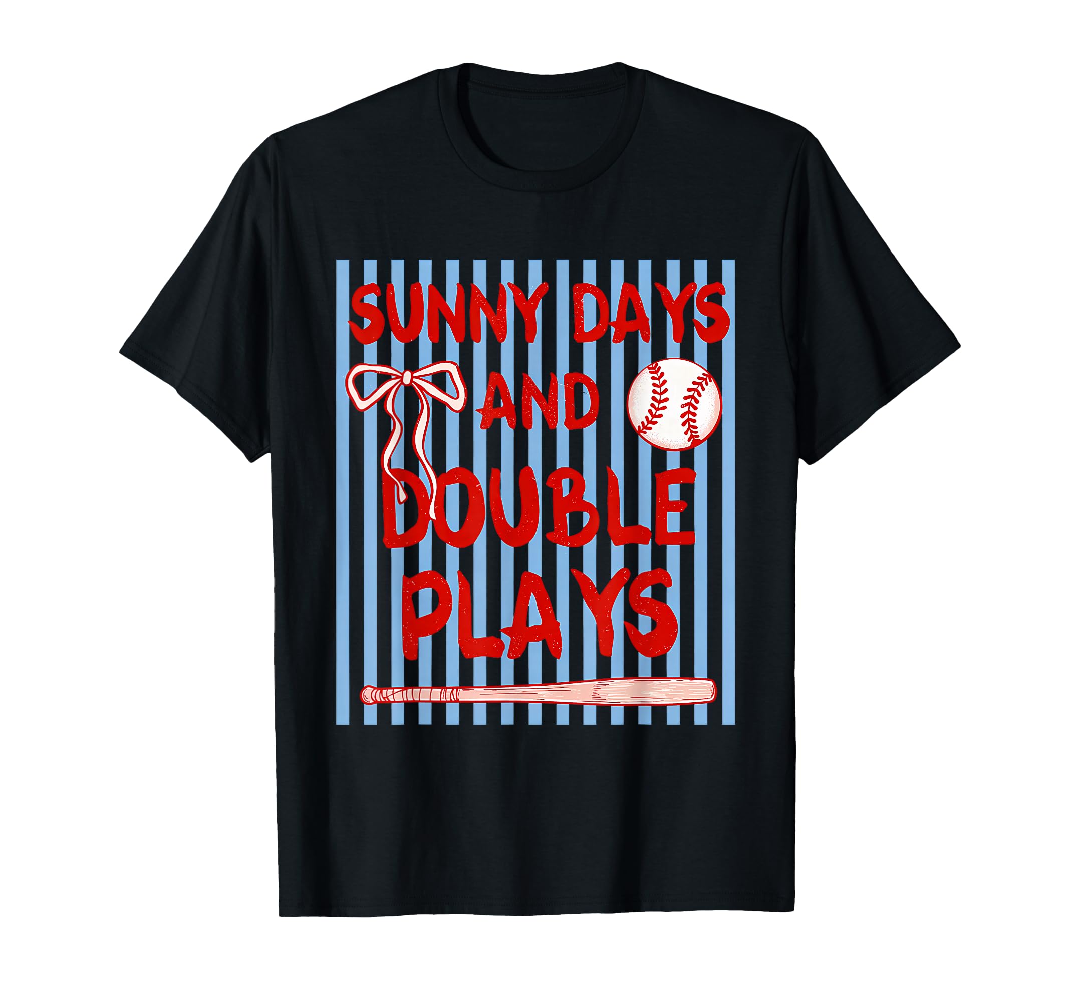 Coquette Sunny Days And Double Plays T-Shirt - Novelty Apparel Men Women - T-Shirt, Sweatshirt, Hoodie
