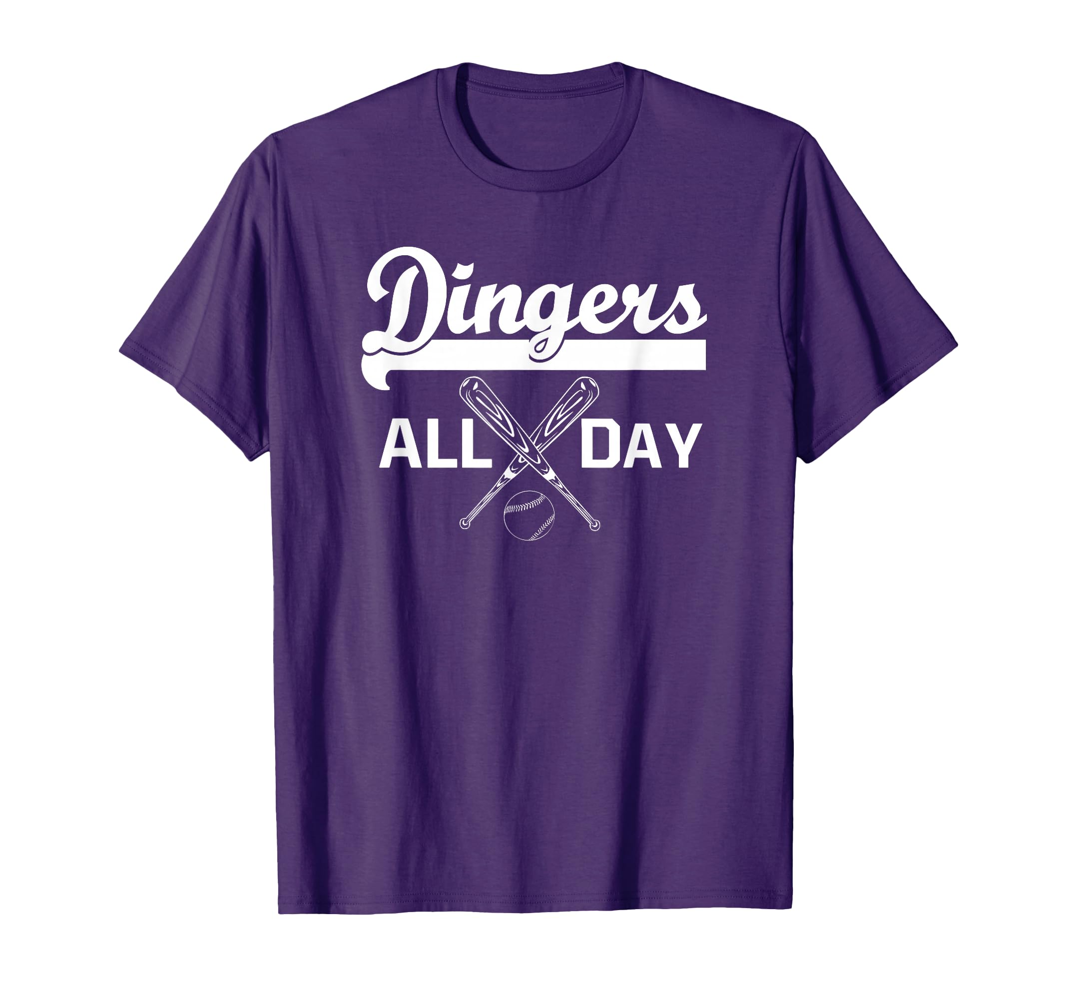 Dingers All Day Baseball Mom And Dad T-Shirt - Streetwear Style for Adults - T-Shirt, Sweatshirt, Hoodie