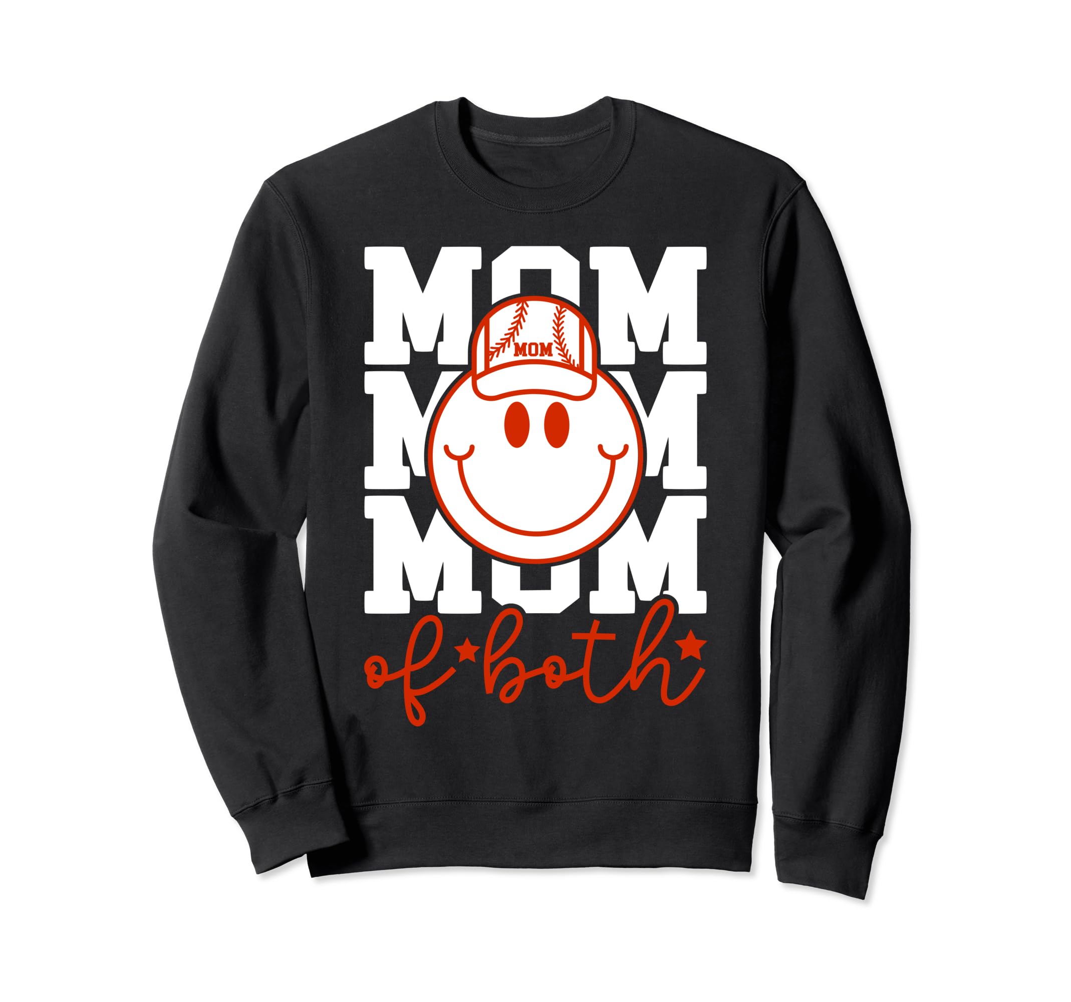Mom Both Softball Baseball Mama Sweatshirt - Aesthetic Graphic Men Women - T-Shirt, Sweatshirt, Hoodie