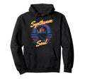 Synthwave Soul Wave Aesthetic Vaporwave Hoodie - Streetwear Style Men Women - T-Shirt, Sweatshirt, Hoodie