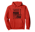 Shoot More 35Mm Film Analog Camera Hoodie - Streetwear Style Men Women - T-Shirt, Sweatshirt, Hoodie