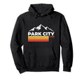 Park City Utah Mountain Skyline Travel Hoodie - Minimalist Print Unisex - T-Shirt, Sweatshirt, Hoodie