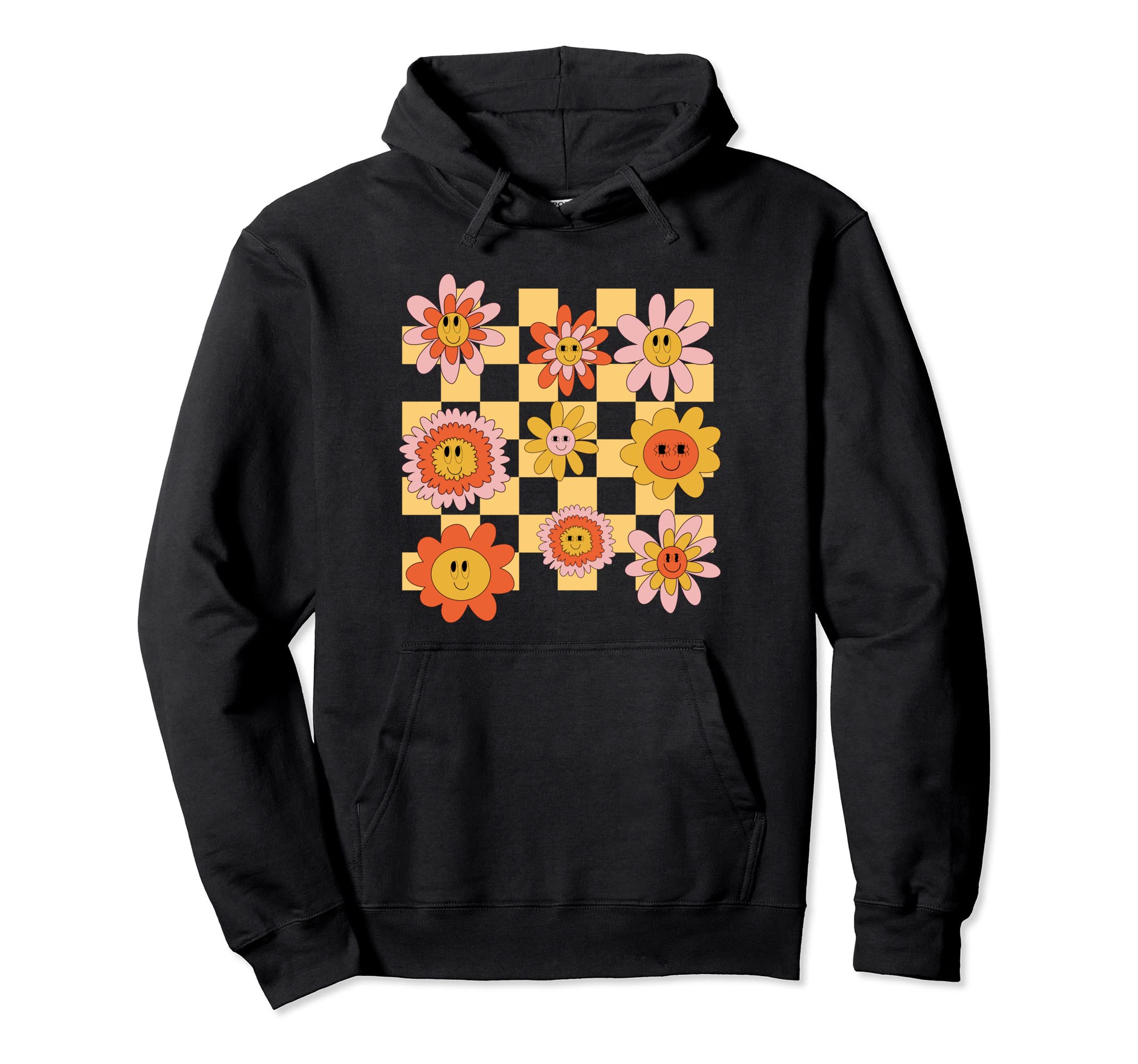 Groovy Flowers Tie Dye Power 60S 70S Hoodie - Aesthetic Graphic for Adults - T-Shirt, Sweatshirt, Hoodie