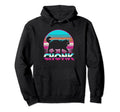 Funny Chonk Scale Cat Sunset Vaporwave Hoodie - Graphic Print for Adults - T-Shirt, Sweatshirt, Hoodie