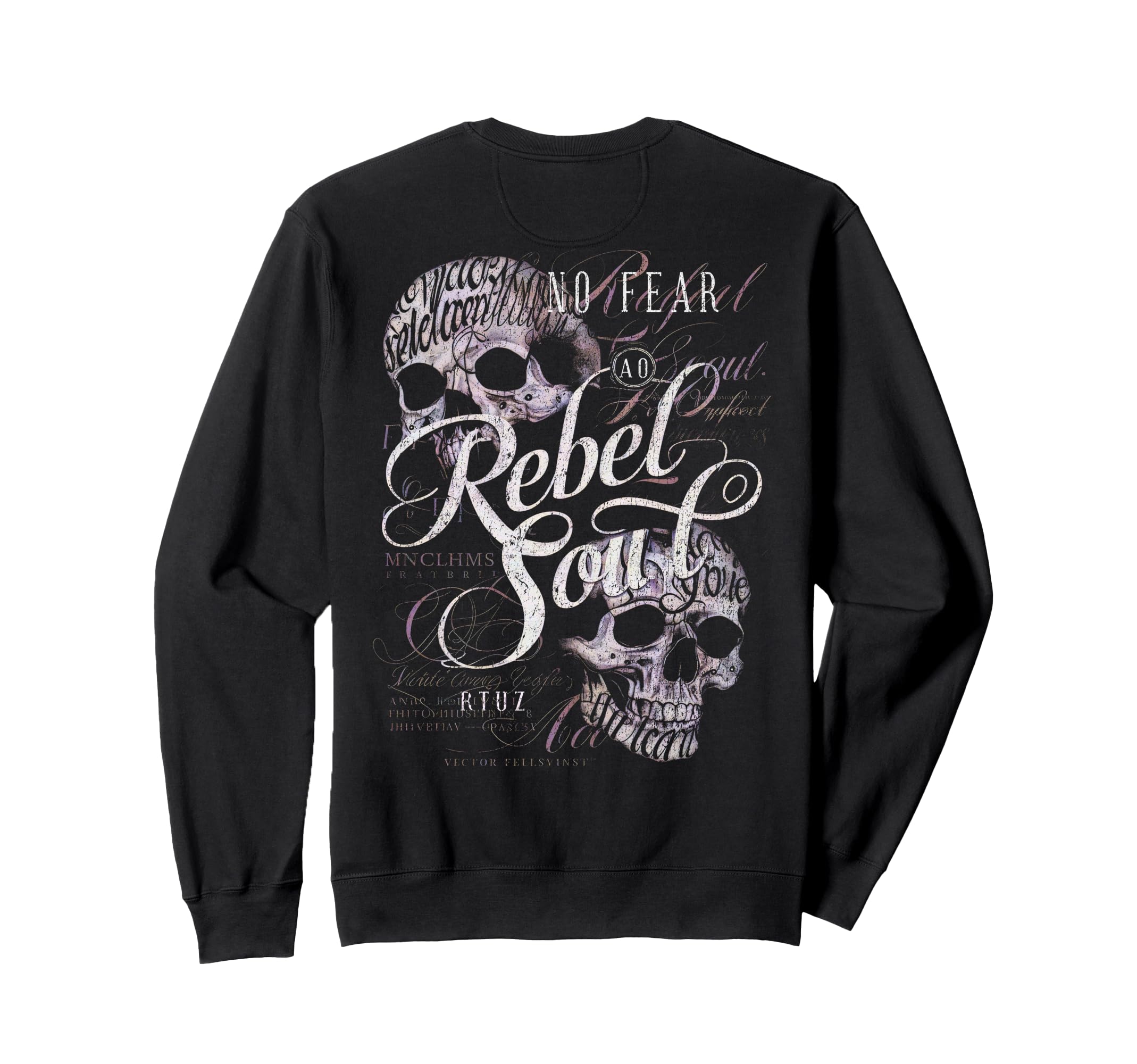 Back Y2K Streetwear Skull Sweatshirt - Trendy Graphic for Adults - T-Shirt, Sweatshirt, Hoodie