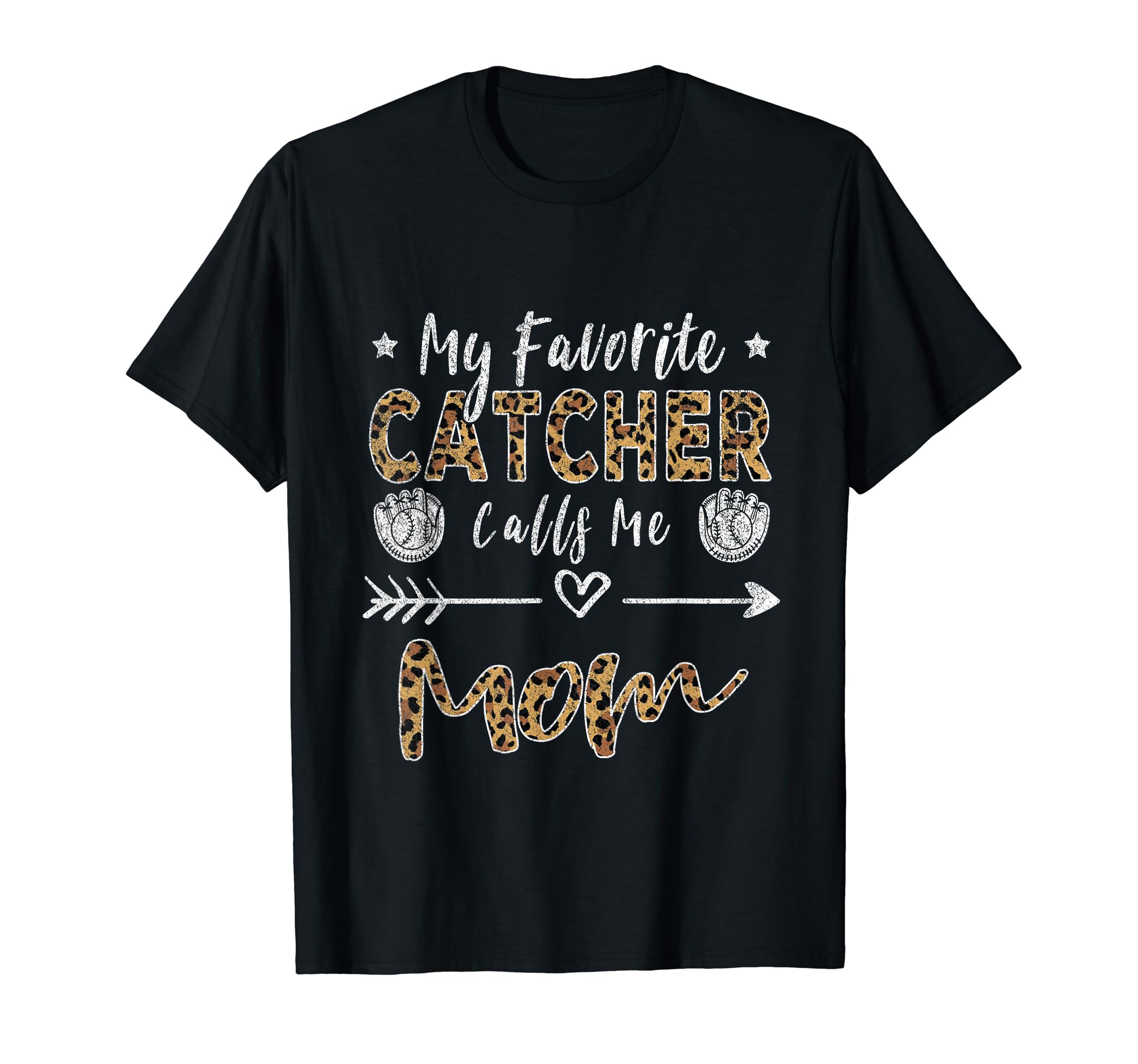 My Favorite Catcher Calls Me Mom Mothers T-Shirt - Minimalist Print Unisex - T-Shirt, Sweatshirt, Hoodie