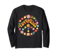 Peace Sign Love 60S 70S Tie Die T-Shirt - Casual Everyday Wear Men Women - T-Shirt, Sweatshirt, Hoodie