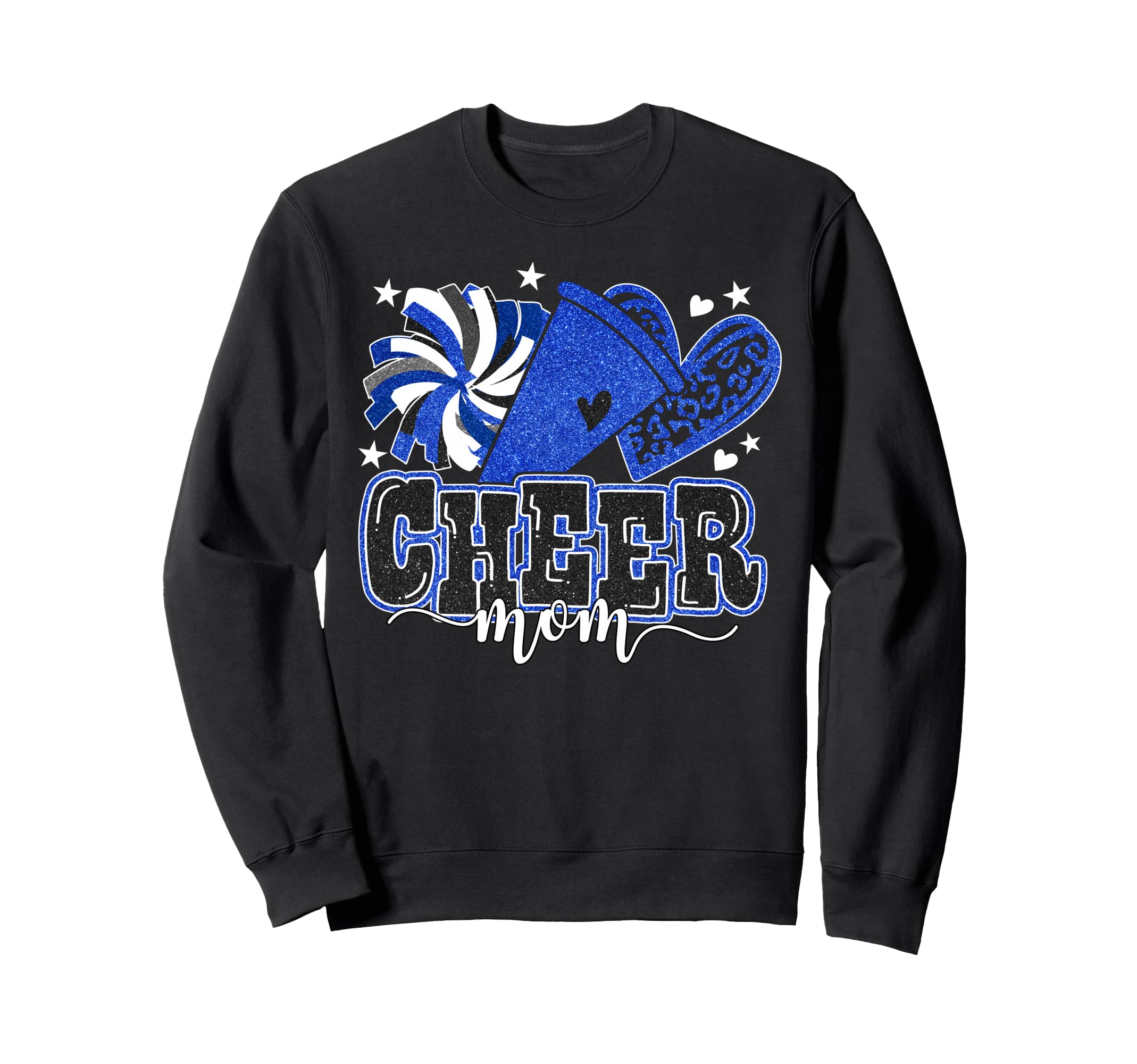 Cheer Mom Blue Cheerleader Game Day Sweatshirt - Novelty Apparel Men Women - T-Shirt, Sweatshirt, Hoodie