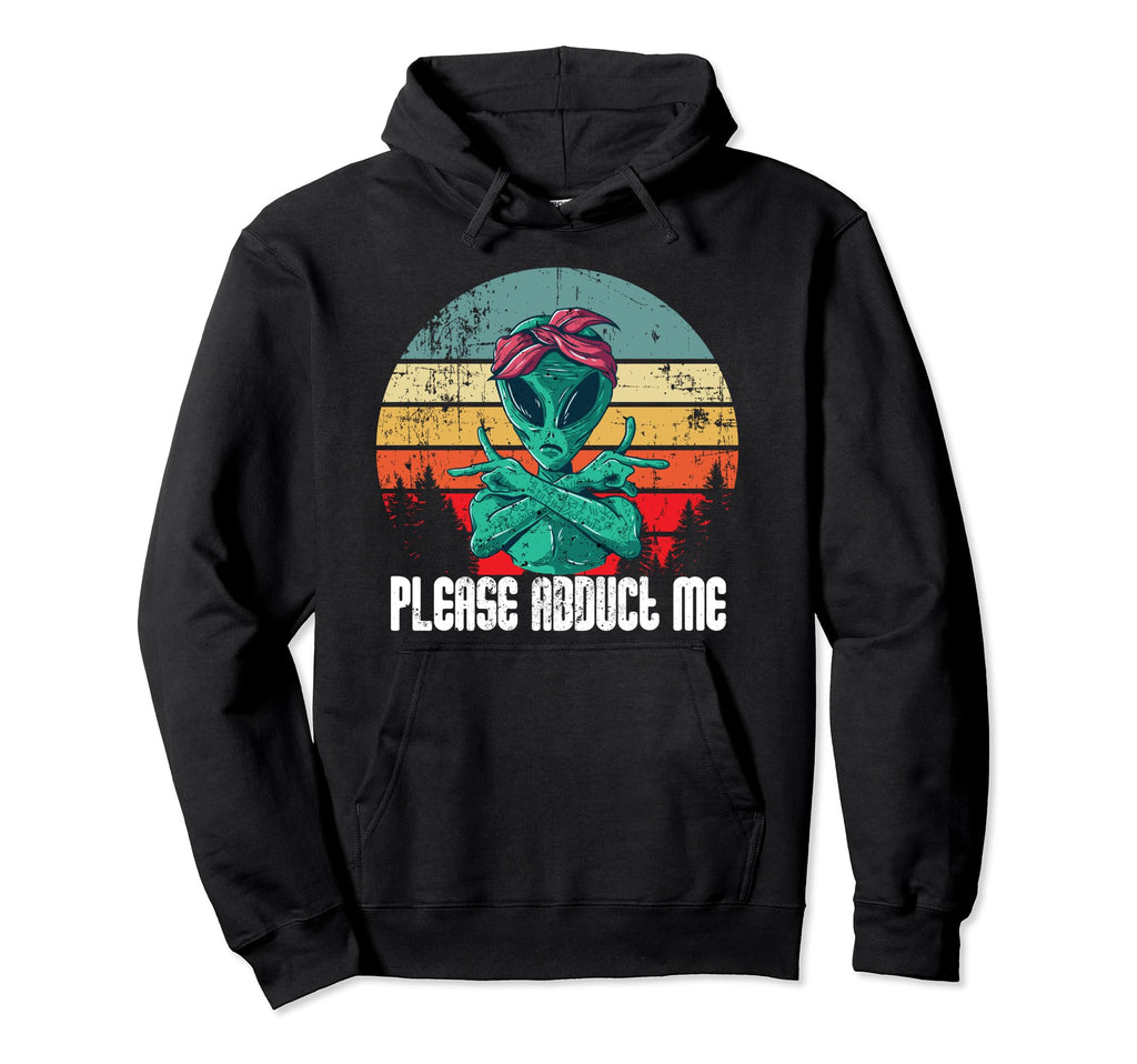 Please Abduct Me Alien Gangsta Sunset Sweatshirt - Custom Art Print Unisex - T-Shirt, Sweatshirt, Hoodie