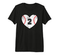 Baseball Heart Player 2 Baseball Mom T-Shirt - Novelty Apparel Men Women - T-Shirt, Sweatshirt, Hoodie