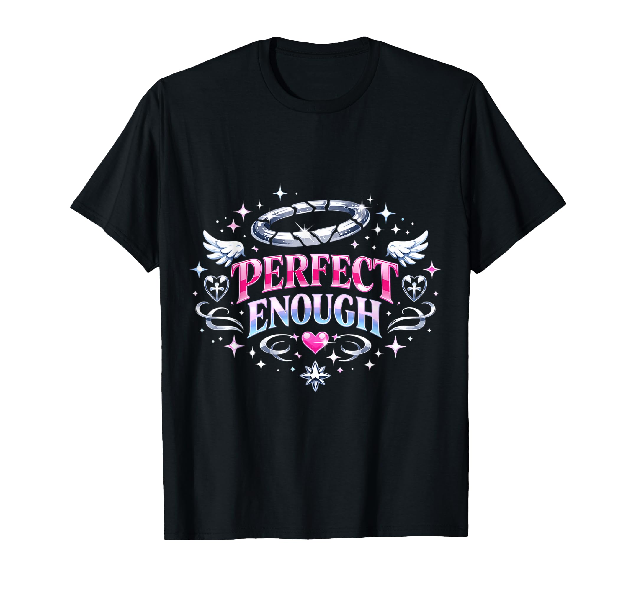 Enough Bratty Y2K Angelcore Aesthetic T-Shirt - Graphic Print for Adults - T-Shirt, Sweatshirt, Hoodie