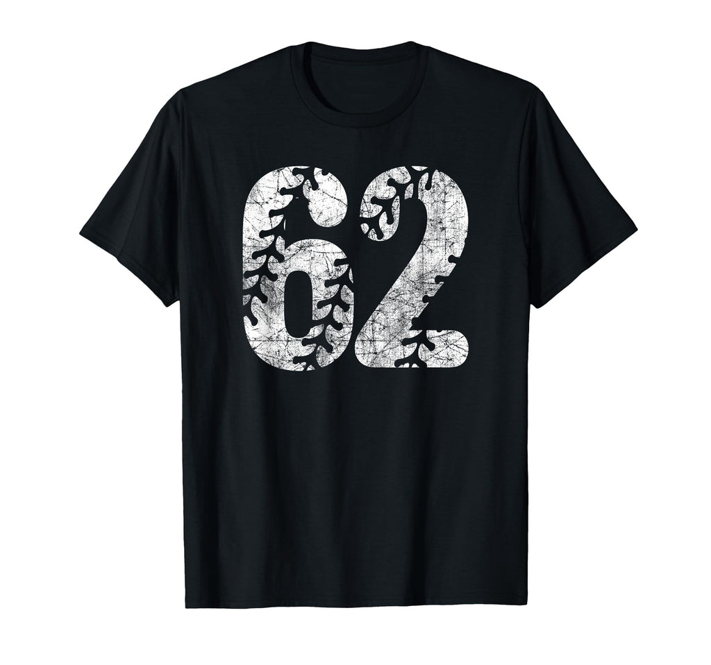 Baseball Softball Mom 62 Number 62 T-Shirt - Custom Art Print Unisex - T-Shirt, Sweatshirt, Hoodie
