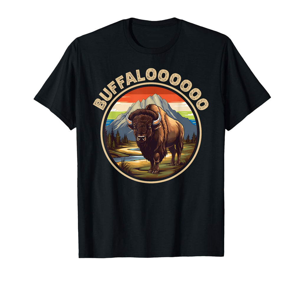 Buffalo Sunset Lucky Casino Slots T-Shirt - Unique Graphic Unisex - T-Shirt, Sweatshirt, Hoodie
