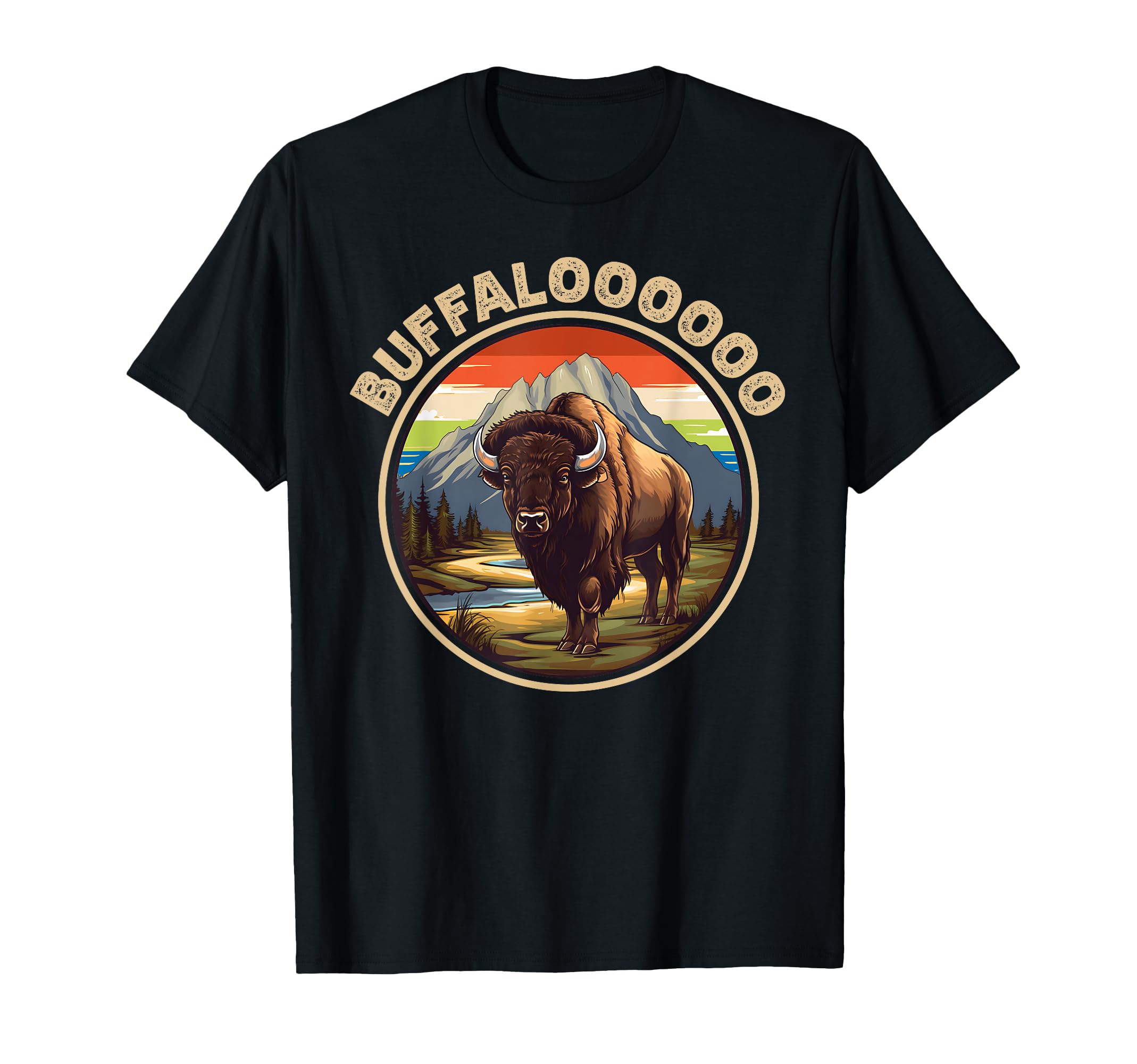 Buffalo Sunset Lucky Casino Slots T-Shirt - Unique Graphic Unisex - T-Shirt, Sweatshirt, Hoodie
