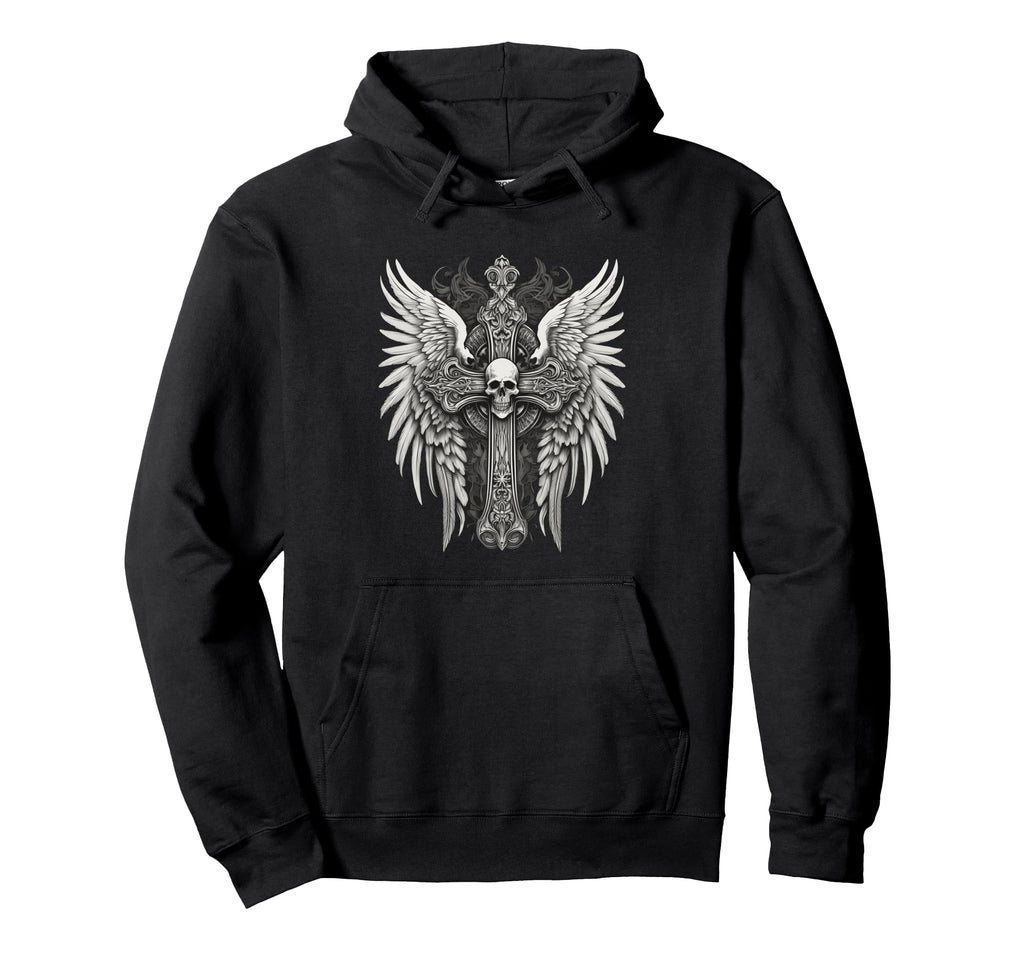 Y2K Grunge Aesthetic Gothic Art Skull Hoodie - Unique Graphic for Adults - T-Shirt, Sweatshirt, Hoodie