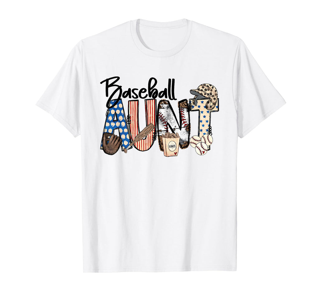 Baseball Aunt Auntie Proud Baseball T-Shirt - Aesthetic Graphic for Adults - T-Shirt, Sweatshirt, Hoodie