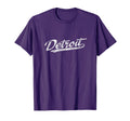 Detroit Michigan Mi Sports Script T-Shirt - Casual Everyday Wear Unisex - T-Shirt, Sweatshirt, Hoodie
