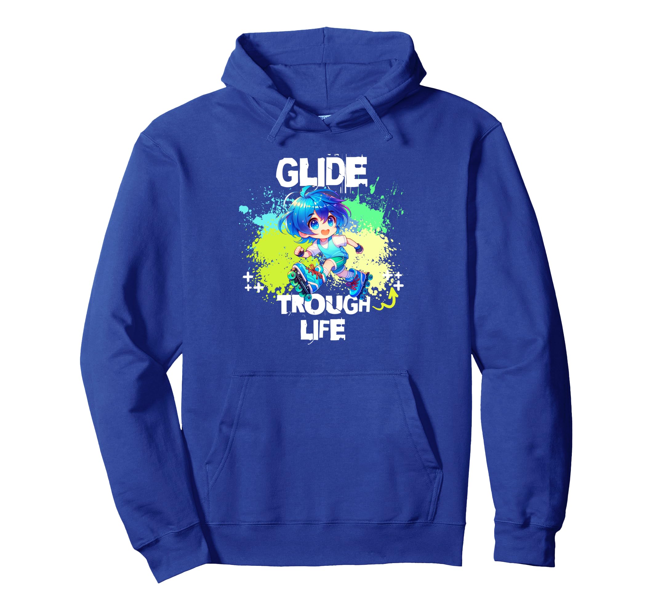 Roller Skating 70S 80S Skates Hoodie - Casual Everyday Wear Men Women - T-Shirt, Sweatshirt, Hoodie
