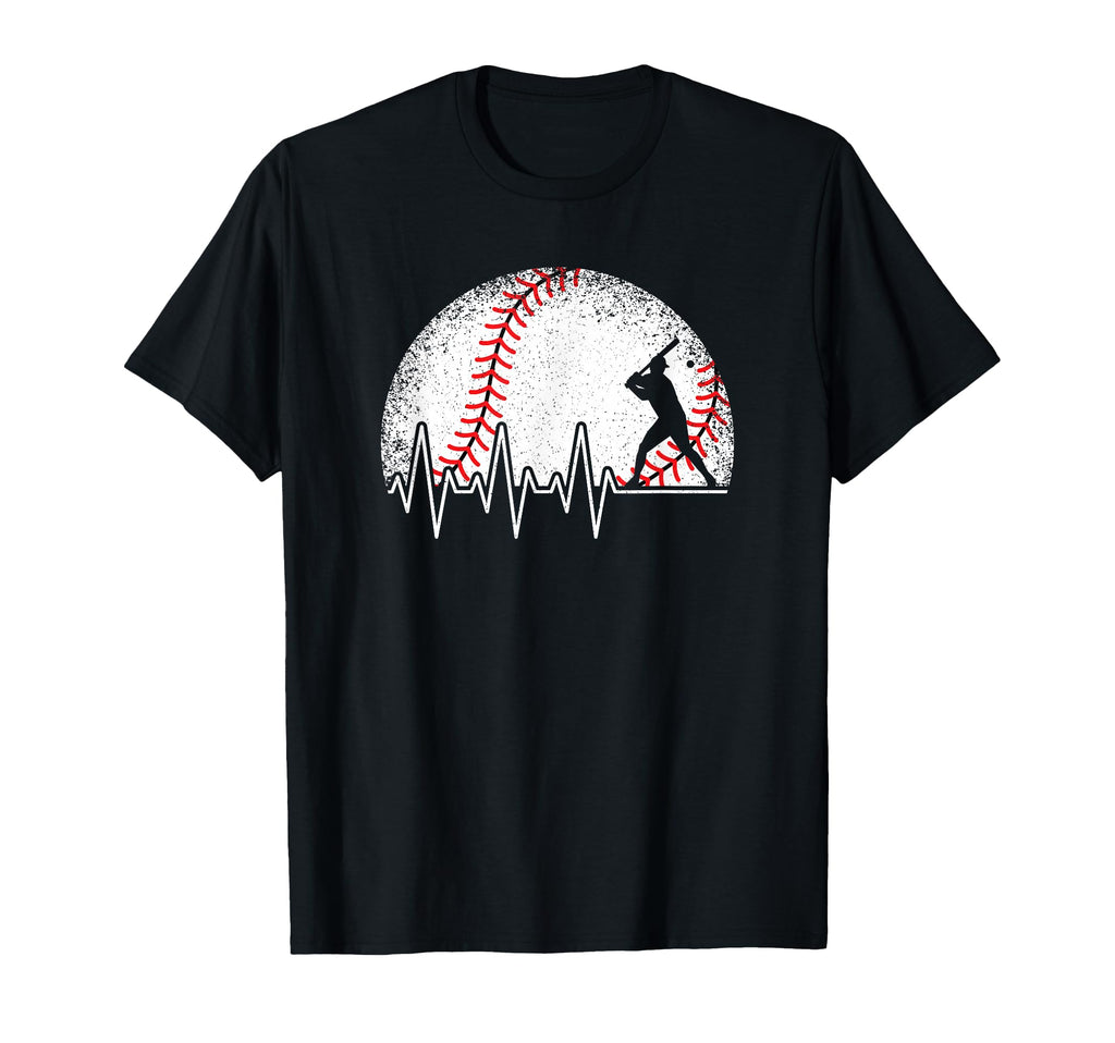 Funny Baseball Heartbeat Baseball T-Shirt - Streetwear Style for Adults - T-Shirt, Sweatshirt, Hoodie