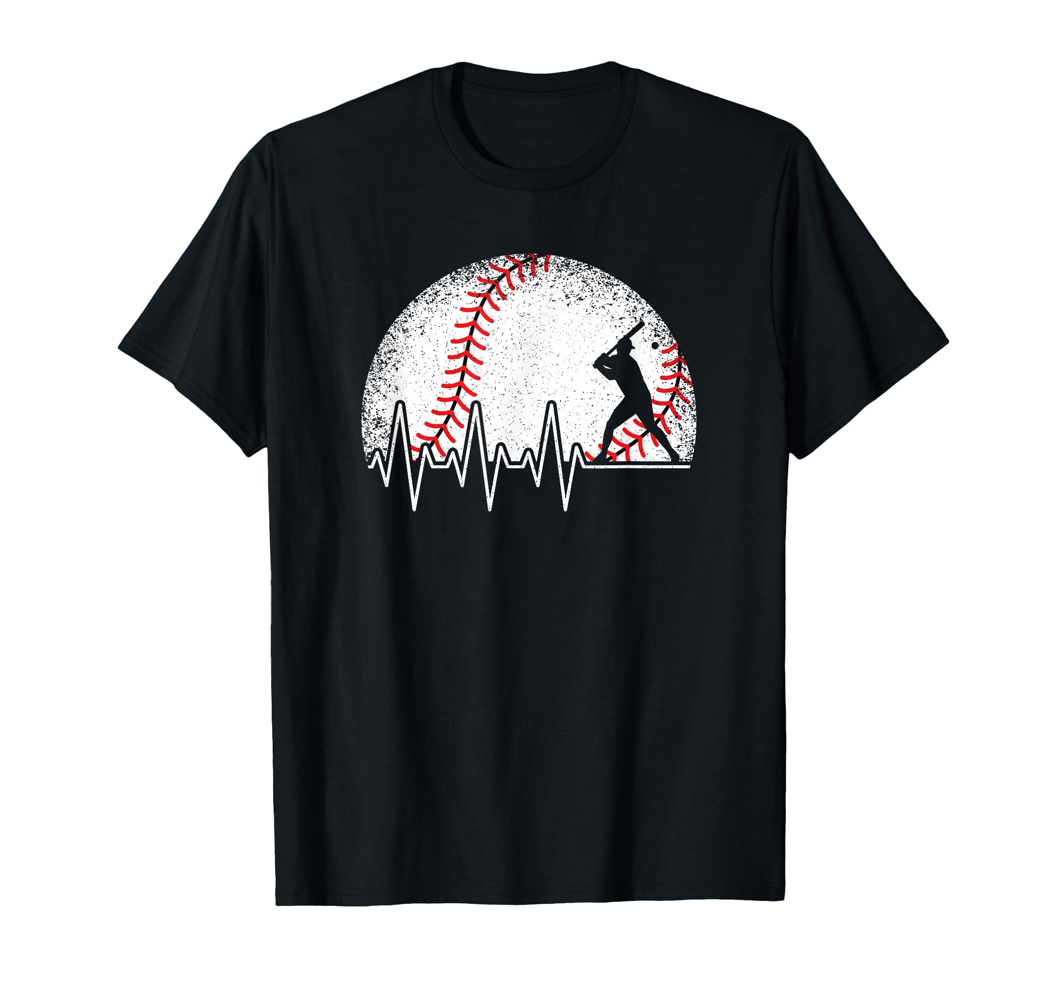 Funny Baseball Heartbeat Baseball T-Shirt - Streetwear Style for Adults - T-Shirt, Sweatshirt, Hoodie