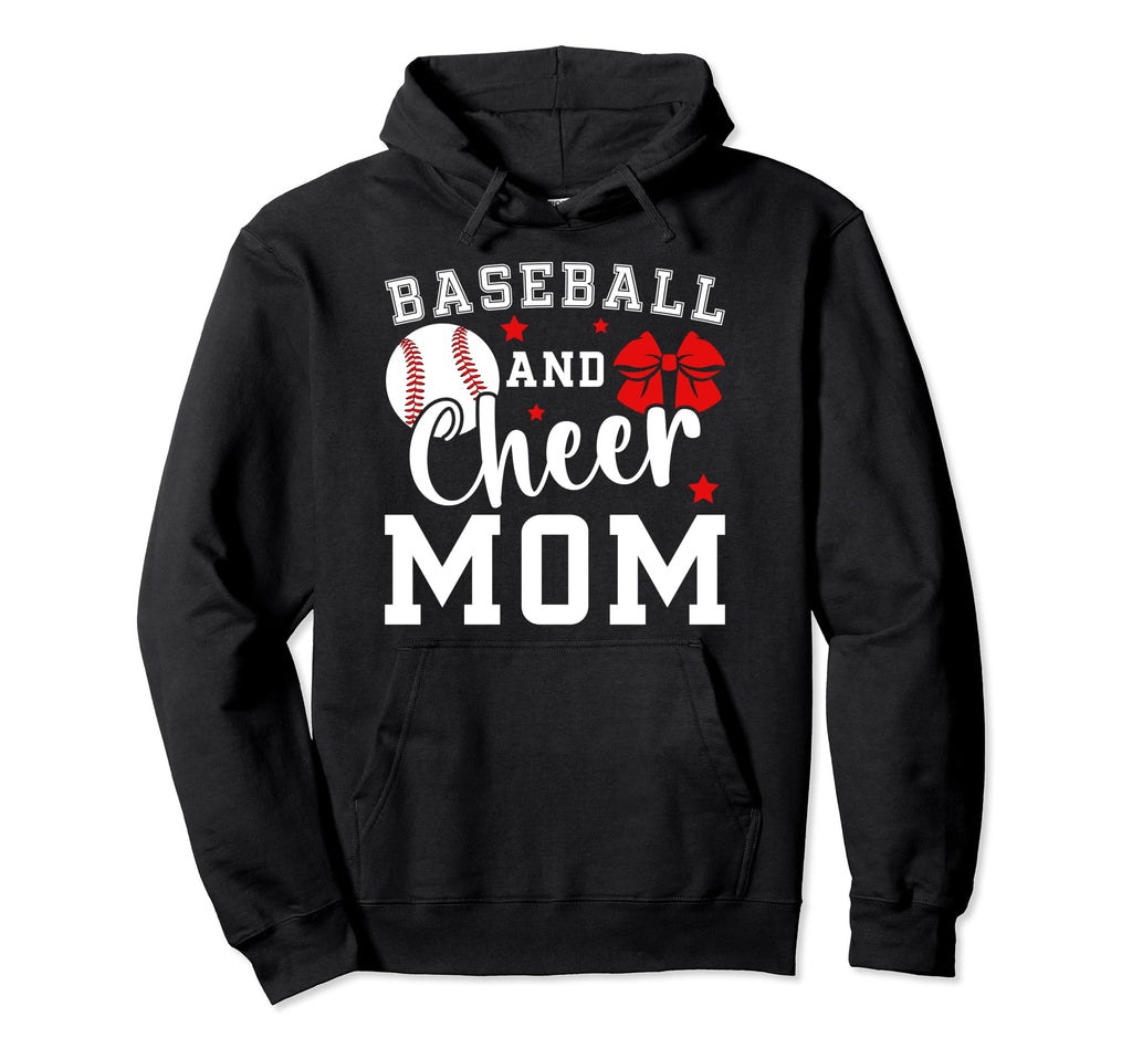 Baseball And Cheer Mom Cheerleader Hoodie - Streetwear Style Men Women - T-Shirt, Sweatshirt, Hoodie