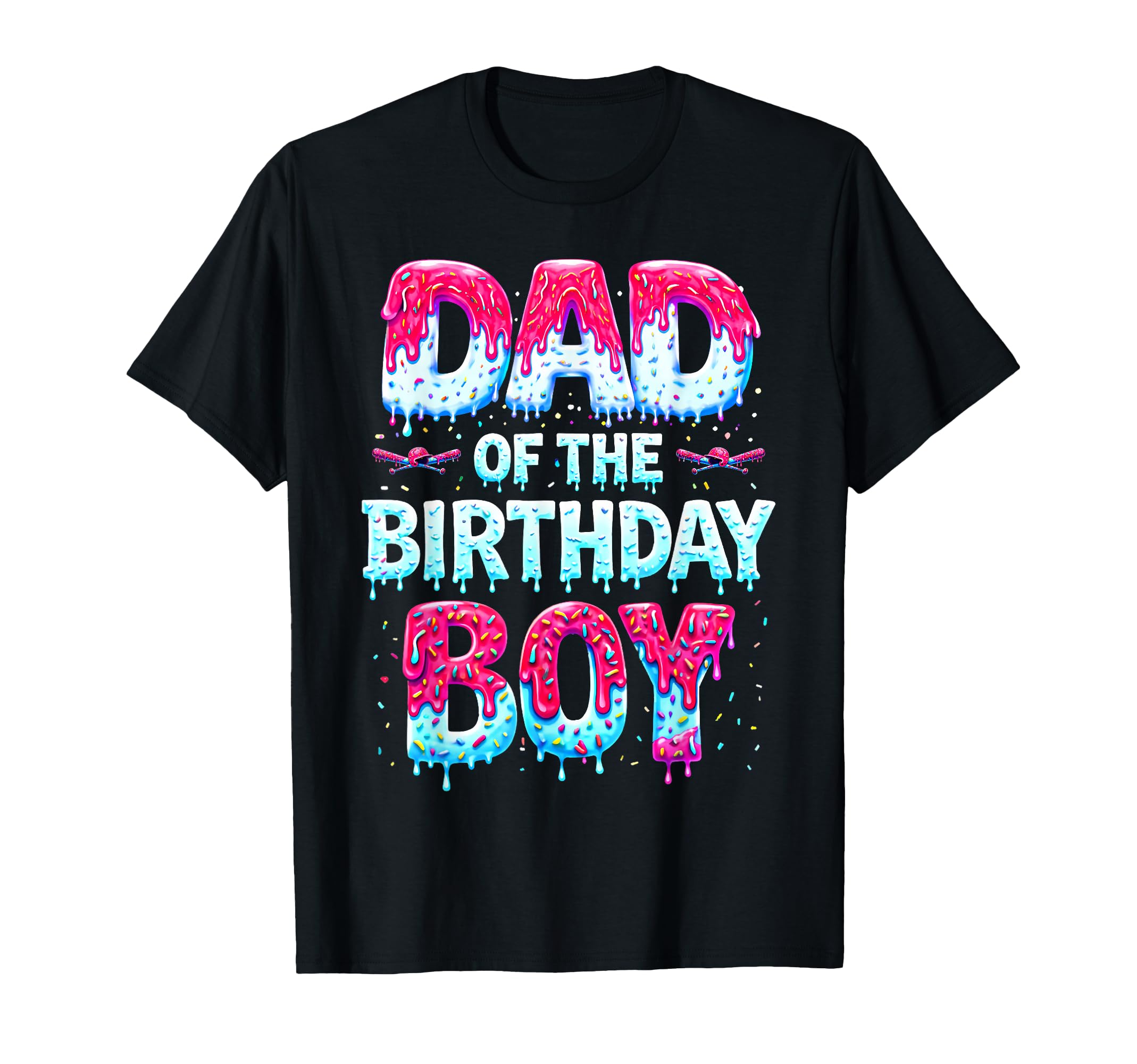 Dad Birthday Ice Cream Baseball Family T-Shirt - Fun Novelty Design Unisex - T-Shirt, Sweatshirt, Hoodie