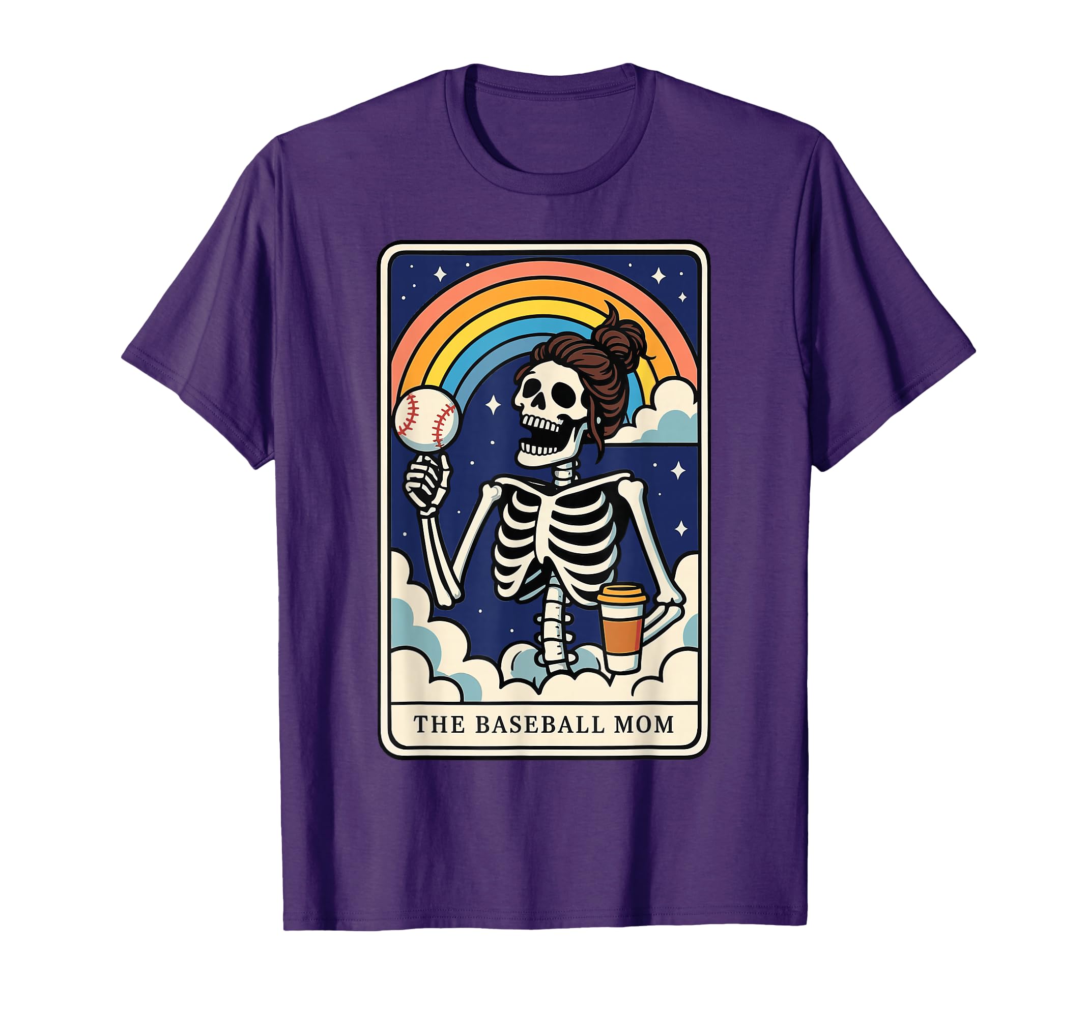 Baseball Mom Tarot Card T-Shirt - Unique Graphic Men Women - T-Shirt, Sweatshirt, Hoodie