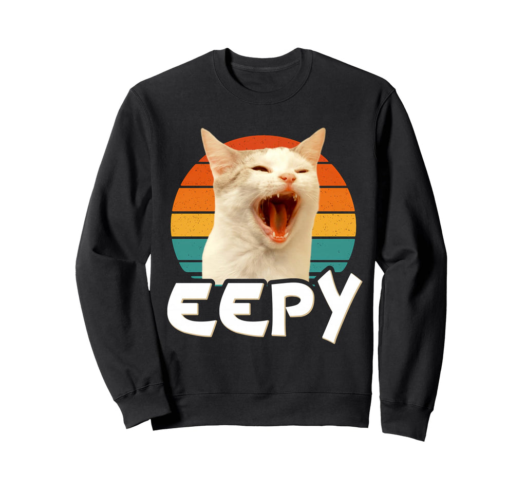 Eepy Cat Meme Sunset Aesthetic Sweatshirt - Streetwear Style Men Women - T-Shirt, Sweatshirt, Hoodie