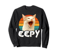 Eepy Cat Meme Sunset Aesthetic Sweatshirt - Streetwear Style Men Women - T-Shirt, Sweatshirt, Hoodie