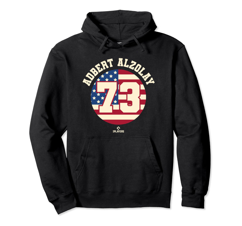 Adbert Alzolay American Flag Patriotic Hoodie - Minimalist Print Unisex - T-Shirt, Sweatshirt, Hoodie
